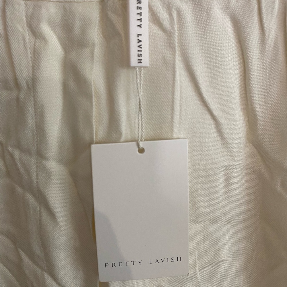 Pretty Lavish Cream Trousers